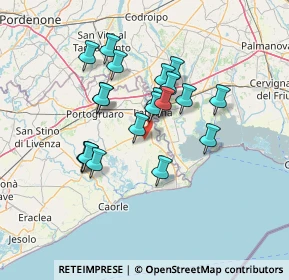 Mappa Via Cao Mozzo, 30026 Portogruaro VE, Italia (11.51)