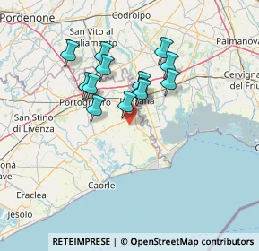 Mappa Via Cao Mozzo, 30026 Portogruaro VE, Italia (10.72231)