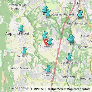 Mappa Piazza Partigiani, 22070 Guanzate CO, Italia (2.41846)