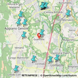 Mappa Piazza Partigiani, 22070 Guanzate CO, Italia (2.89563)