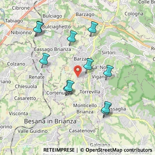 Mappa Via Papa Giovanni XXIII, 23891 Barzanò LC, Italia (2.02727)