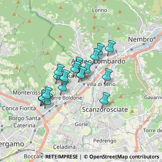 Mappa Via I Maggio, 24020 Ranica BG, Italia (1.44389)