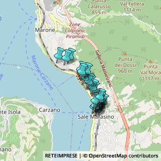 Mappa Via Dante, 25047 Sale Marasino BS, Italia (0.66667)