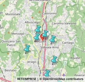 Mappa Via Diaz, 21041 Albizzate VA, Italia (2.69333)