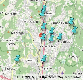Mappa Via Diaz, 21041 Albizzate VA, Italia (1.82545)