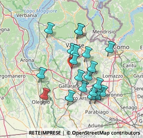 Mappa Via Diaz, 21041 Albizzate VA, Italia (12.4135)