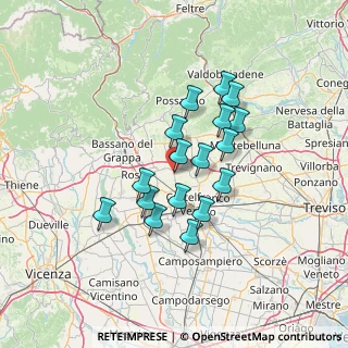 Mappa Via I Maggio, 31037 Loria TV, Italia (10.80588)