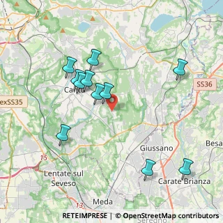 Mappa Via Stelvio, 22063 Cantù CO, Italia (3.86182)