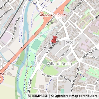 Mappa Via Aldo Moro,  7, 24020 Villa di Serio, Bergamo (Lombardia)