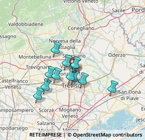 Mappa Via Alessandro Volta, 31050 Villorba TV, Italia (9.71167)
