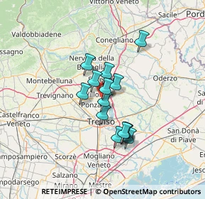 Mappa Via Alessandro Volta, 31050 Villorba TV, Italia (9.50143)