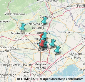 Mappa Via Alessandro Volta, 31050 Villorba TV, Italia (7.95929)