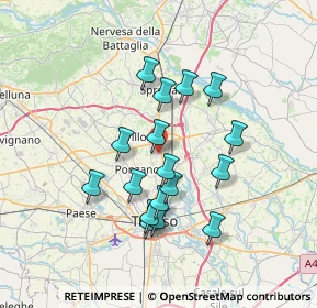 Mappa Via Alessandro Volta, 31050 Villorba TV, Italia (6.12941)