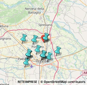 Mappa Via Alessandro Volta, 31050 Villorba TV, Italia (6.085)