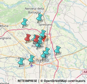 Mappa Via Alessandro Volta, 31050 Villorba TV, Italia (5.90692)