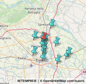 Mappa Via Alessandro Volta, 31050 Villorba TV, Italia (4.80786)