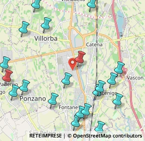 Mappa Via Alessandro Volta, 31050 Villorba TV, Italia (2.717)