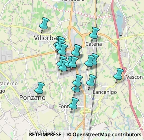 Mappa Via Alessandro Volta, 31050 Villorba TV, Italia (1.224)