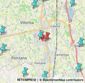 Mappa Via Alessandro Volta, 31050 Villorba TV, Italia (3.05)
