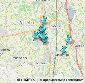 Mappa Via Alessandro Volta, 31050 Villorba TV, Italia (0.7875)