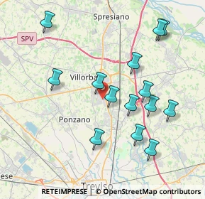 Mappa Via Alessandro Volta, 31050 Villorba TV, Italia (3.90786)