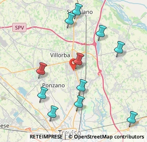 Mappa Via Alessandro Volta, 31050 Villorba TV, Italia (4.43818)