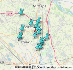 Mappa Via Alessandro Volta, 31050 Villorba TV, Italia (2.516)