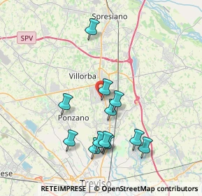 Mappa Via Alessandro Volta, 31050 Villorba TV, Italia (3.6725)