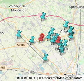 Mappa Via Giovanni Pascoli, 31050 Ponzano Veneto TV, Italia (3.3905)