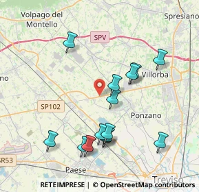 Mappa Via Giovanni Pascoli, 31050 Ponzano Veneto TV, Italia (3.87857)