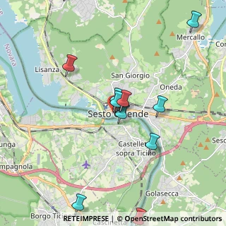 Mappa Piazza Giuseppe Mazzini, 21018 Sesto Calende VA, Italia (2.69375)