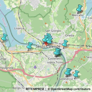 Mappa Largo Dante, 21018 Sesto Calende VA, Italia (2.13667)