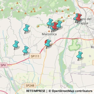 Mappa Via Verona, 36063 Marostica VI, Italia (4.38)