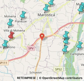 Mappa Via Verona, 36063 Marostica VI, Italia (3.06)