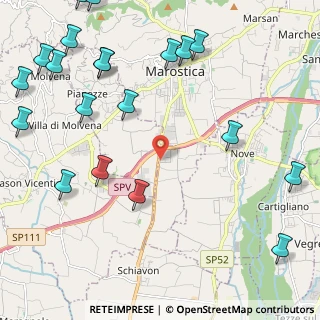 Mappa Via Verona, 36063 Marostica VI, Italia (3.0455)