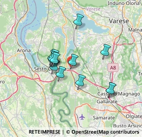 Mappa Via Piave, 21029 Vergiate VA, Italia (5.53)