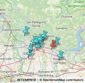 Mappa Via Saleccia, 24022 Alzano lombardo BG, Italia (9.07333)