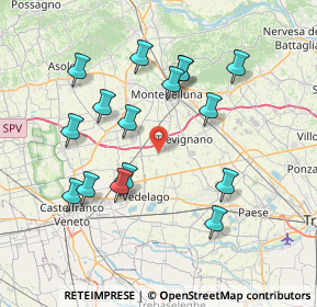 Mappa Via Luigi Cadorna, 31050 Vedelago TV, Italia (7.4775)