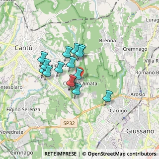 Mappa Via Leopardi Giacomo, 22063 Cantù CO, Italia (1.29467)