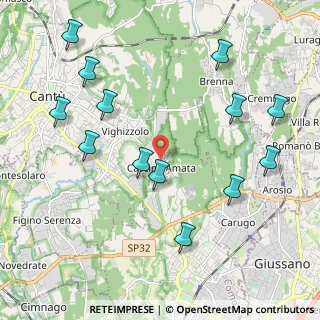 Mappa Via Leopardi Giacomo, 22063 Cantù CO, Italia (2.36385)