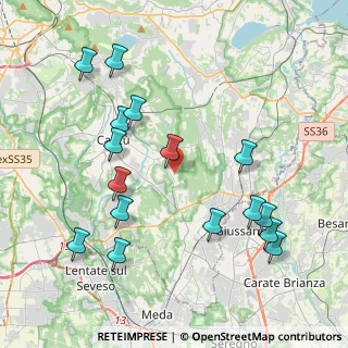 Mappa Via Leopardi Giacomo, 22063 Cantù CO, Italia (4.41438)
