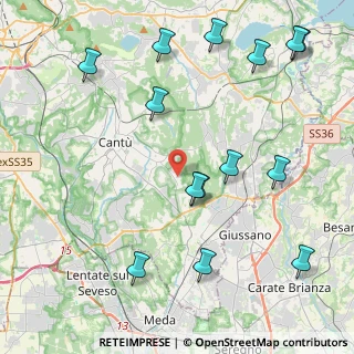 Mappa Via Leopardi Giacomo, 22063 Cantù CO, Italia (5.12214)