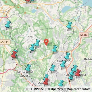 Mappa Via Leopardi Giacomo, 22063 Cantù CO, Italia (6.278)