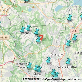 Mappa Via Leopardi Giacomo, 22063 Cantù CO, Italia (6.629)