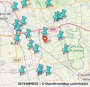 Mappa Via Strae, 31037 Loria TV, Italia (4.7565)