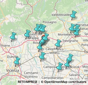 Mappa Via Strae, 31037 Loria TV, Italia (14.78474)