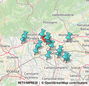 Mappa Via Strae, 31037 Loria TV, Italia (10.44733)