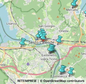 Mappa Via Francesco Zutti, 21018 Sesto Calende VA, Italia (2.22563)
