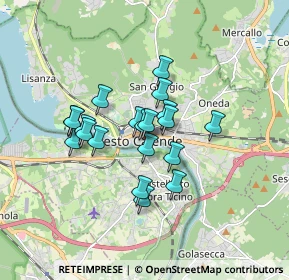 Mappa Via Francesco Zutti, 21018 Sesto Calende VA, Italia (1.266)