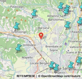 Mappa Via Cà Fittavoli, 24030 Barzana BG, Italia (3.26154)